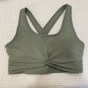 Olive Green Adjustable Sports Bra Size XL